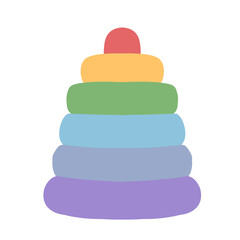 Pyramid toys for baby cartoon