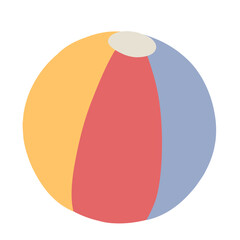Ball toys cartoon illustration
