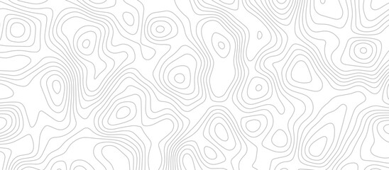Abstract topographic Contour Map Subtle White Vector Background . Blank Detailed topographic patter line map background .Topographic Map Of Wild West Abstract Vector Background.