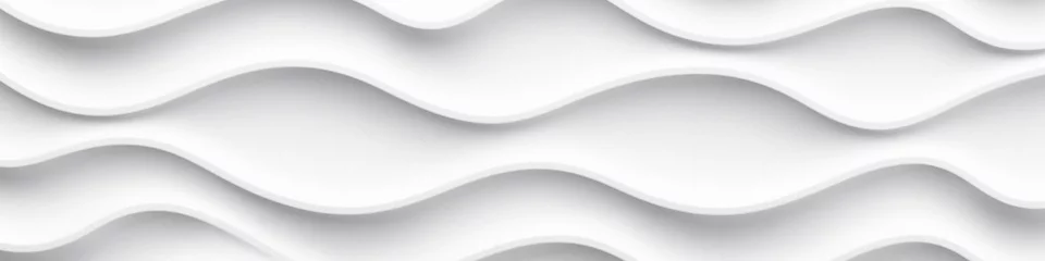 Outdoor-Kissen White wave background, abstract concept. © prasong.
