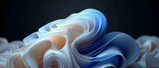 Windows 11 wave, abstract waves with, blue, ultra-realistic, minimalistic, aesthetic