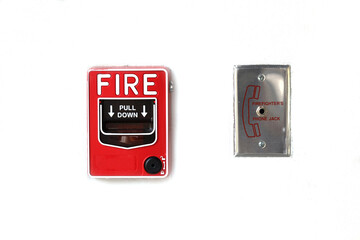Red Emergency Fire Alarm with plug fire Fighter Telephone