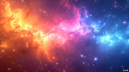 Fototapeta na wymiar Celestial Beauty Galaxy Background with Pastel Colors 