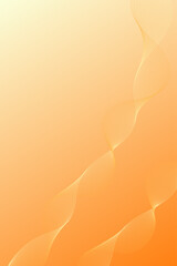Abstract background with waves for banner. Standart poster size. Vector background with lines. Element for design. Orange and yellow gradient. Brochure, booklet
