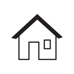 Fototapeta na wymiar minimal home icon - web homepage symbol, House symbol.