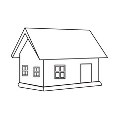 home icon, outline Houses icons, Real estate. vector illustration 