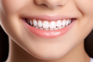 Obraz premium Child Smiling Showing Teeth Close-up Mouth