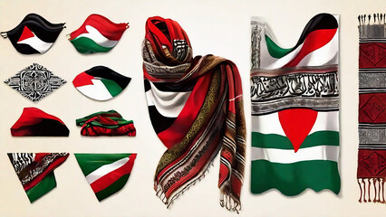 Palestinian scarf graphic resources