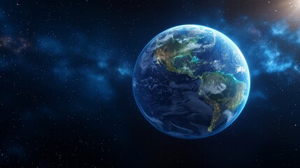 Earth from space POV, stars, hyper photorealistic
