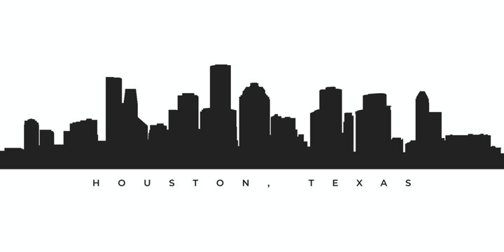 Houston city skyline silhouette