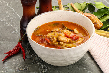 Thai traditional Tom Yum with chicken