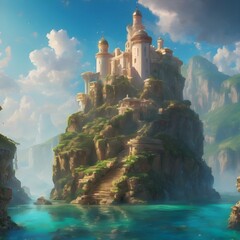 Fantasy Building Background Very Cool