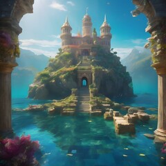 Fantasy Building Background Very Cool
