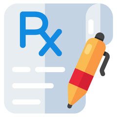 Trendy design icon of prescription