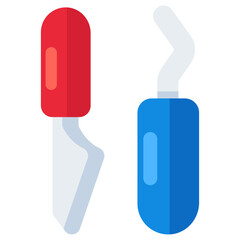 A beautiful design icon of surgical tools