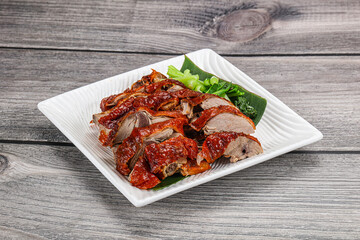 Asian cuisine - roasted duck with skin