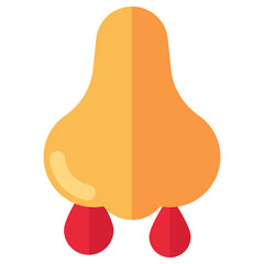 Unique design icon of running nose