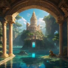 Fantasy Building Background Very Cool