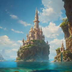 Fantasy Building Background Very Cool