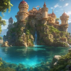 Fantasy Building Background Very Cool