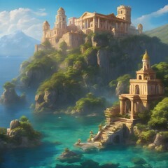 Fantasy Building Background Very Cool