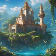 Fantasy Building Background Very Cool