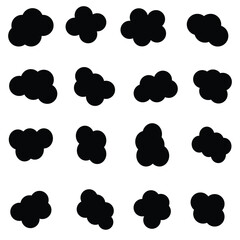 Blob organic shape vector circle irregular random form. Organic blob round abstract shape bubble 6 5