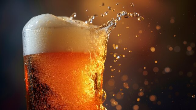 glass glass with craft beer