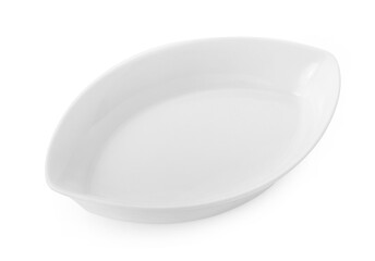 empty white bowl isolated on white background.