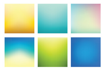 Gradient background collection. Vector Illustration