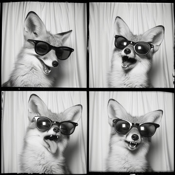 fox in photo booth