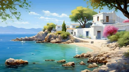 Photo sur Plexiglas Europe méditerranéenne Idyllic Greek island at late spring early summer 