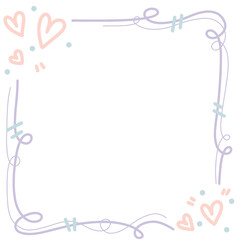 Cute doodle frame