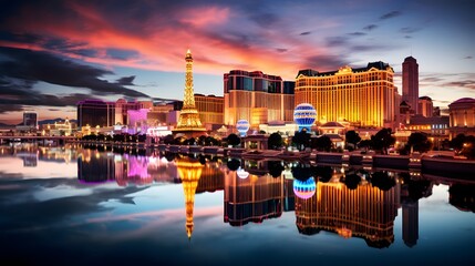 Las Vegas travel destination. Tour tourism exploring. 