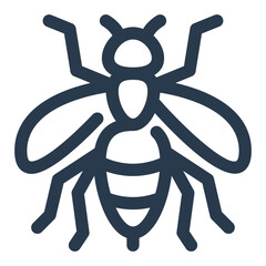 Wasp in Jungle Vector Icon Illustration