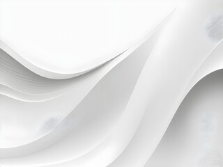 Photo abstract smooth white  color wave background