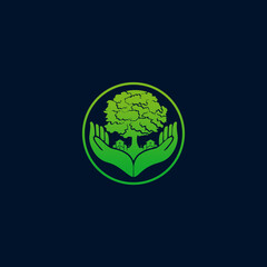 tree with care logo design template