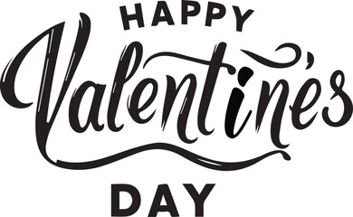 Happy Valentines Day typography, Calligraphy, T-shirt Design.