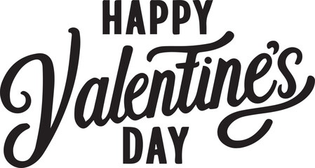 Happy Valentines Day typography, Calligraphy, T-shirt Design.