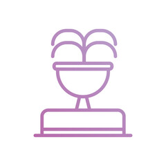 fountain icon with white background vector stock illustration