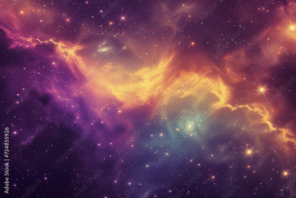 Wall mural nebula in the vast space background.