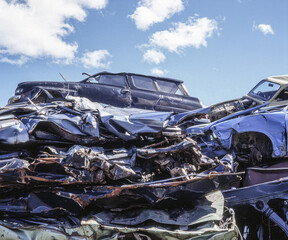 broken car wrecks