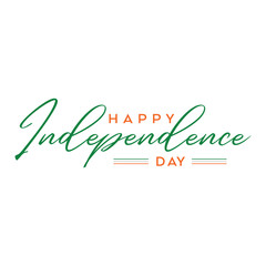 happy independence day India greetings. vector illustration design.
