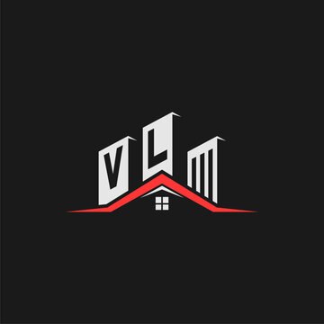 VL Initial Construction Real Estate Home Logo Design Vector