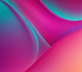 Abstract wallpaper with vibrant gradient from turquoise to fuchsia - obrazy, fototapety, plakaty