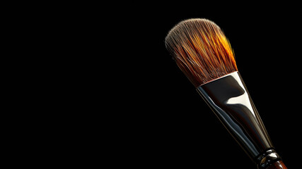 Fototapeta premium Brush isolated on a black background