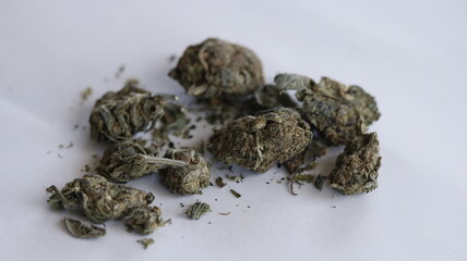 marijuana buns close up