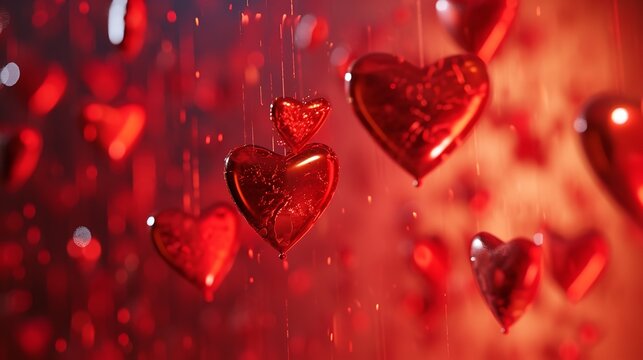 Valentine backdrop of real heart