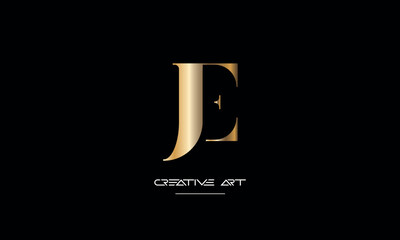 EJ, JE, E, J abstract letters logo monogram