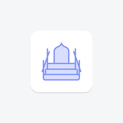 Suhail Canopus Star icon, star, celestial, suhail canopus star celestial body, star symbol duotone line icon, editable vector icon, pixel perfect, illustrator ai file